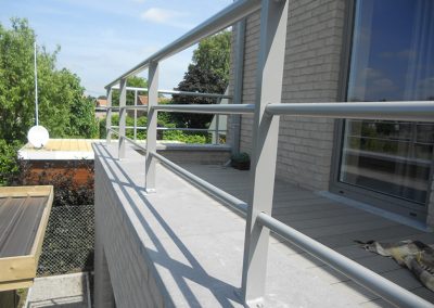 Aluminium maatwerk balustrade West-Vlaanderen