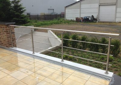 Inox balustrade maatwerk Roeselare